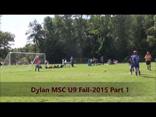 7 years old - Dylan playing for U9 - MSC Milwaukee Sport Club - Fall 2015 Part 1