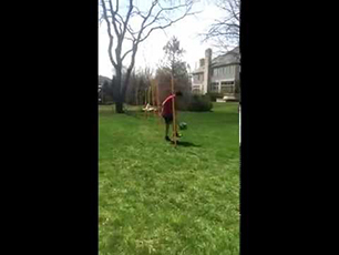 8 Year Old Juggles Through Obstacles with a F