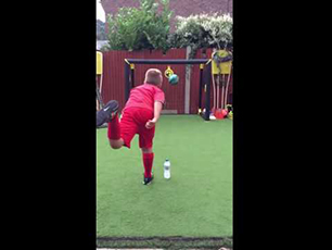Most insane football water bottle challenge