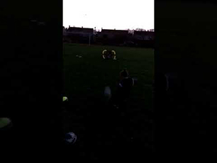 Jaxon doing skills and kick ups age 7