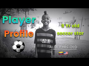 U9 soccer player