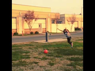 13 Year Old Taylor's Flip Throw In