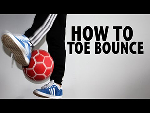 How To Learn The Toe Bounce | Freestyle Football Training | Palle