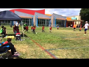Soccer goal by 5 year old Daejorn- one of his six in this game.