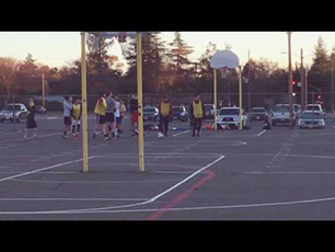 5 year old steals the show at High School practice 