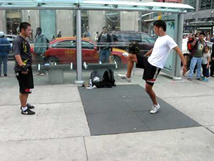 Some sick soccer skills down @ Dundas Square 