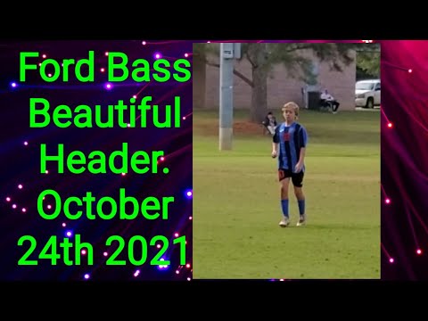 Ford Bass 2008 Soccer Prodigy. Nice Header 