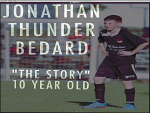 Jonathan Thunder Bedard 10 year old 