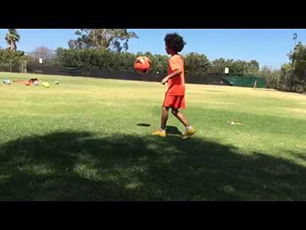 Suri 6 year old soccer skills