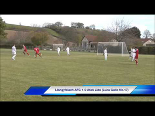 Luca Gallo scoring 2 brilliant goals vs Afan Lido 2016