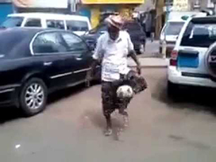 Amaxing old man ball juggling in India