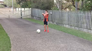 8 yr old beats his kick up record