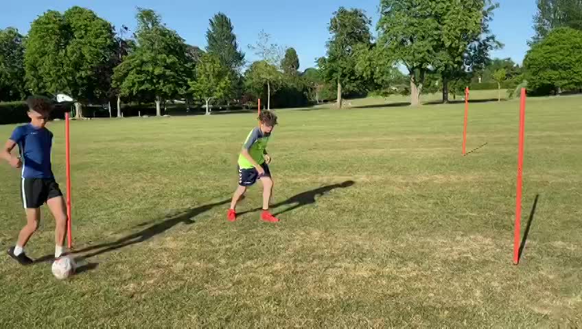 Long pass exercise