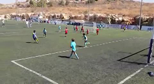 8 year old free kick 