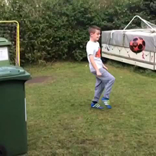 Back garden football