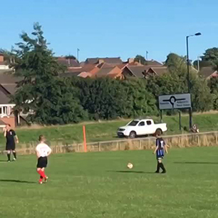 Amazing free kick